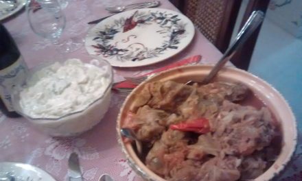 Stuffed Cabbage with Tomato Sauce