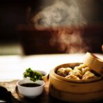 Mushroom-Shallot Thai Dumplings (with dipping sauce)