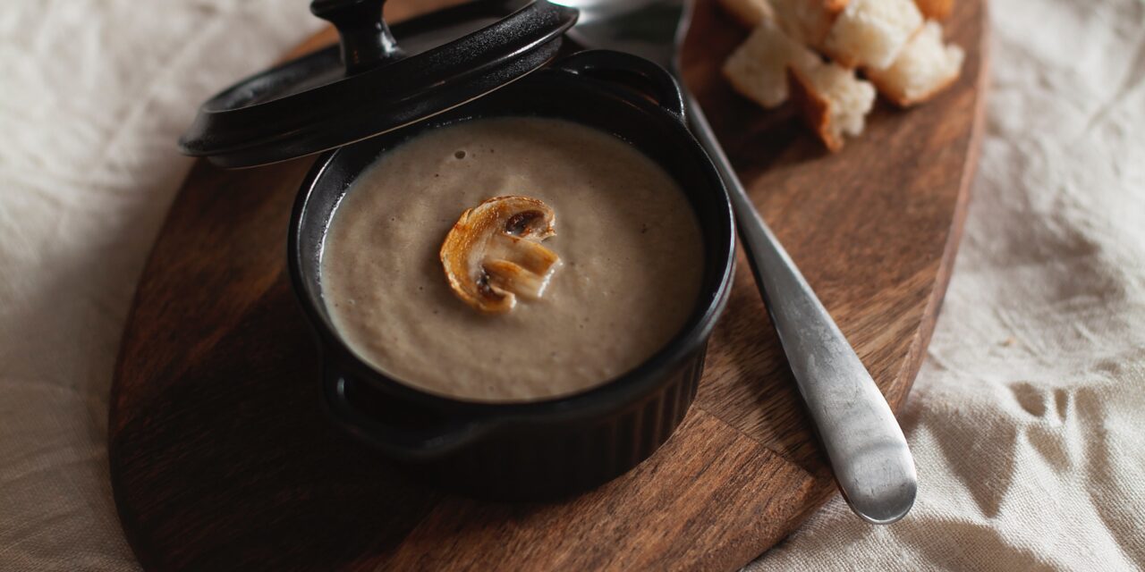 sort of Hungarian–tasty creamy mushroom soup