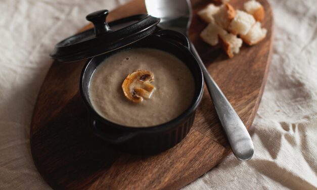 sort of Hungarian–tasty creamy mushroom soup